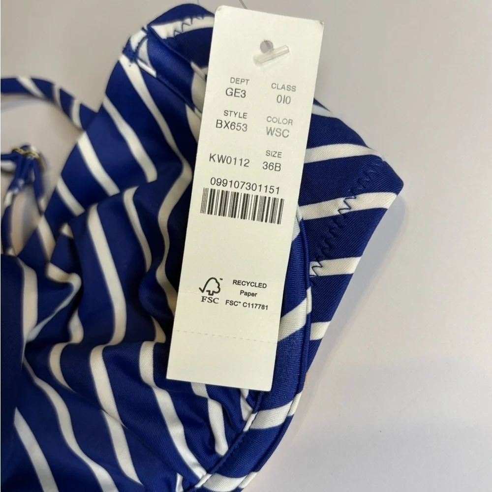 Nwt J Crew Bikini top size 36B
